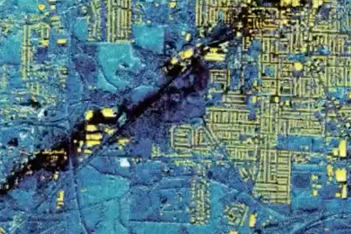 Quantifying wide area tornado damage with Planet imagery